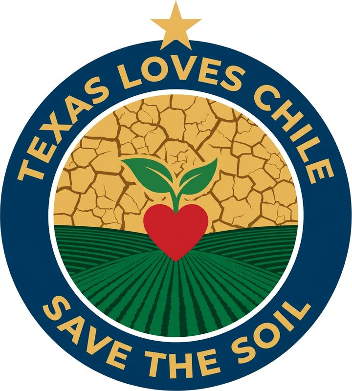 Texas Loves Chile — official chapter seal: Save the Soil